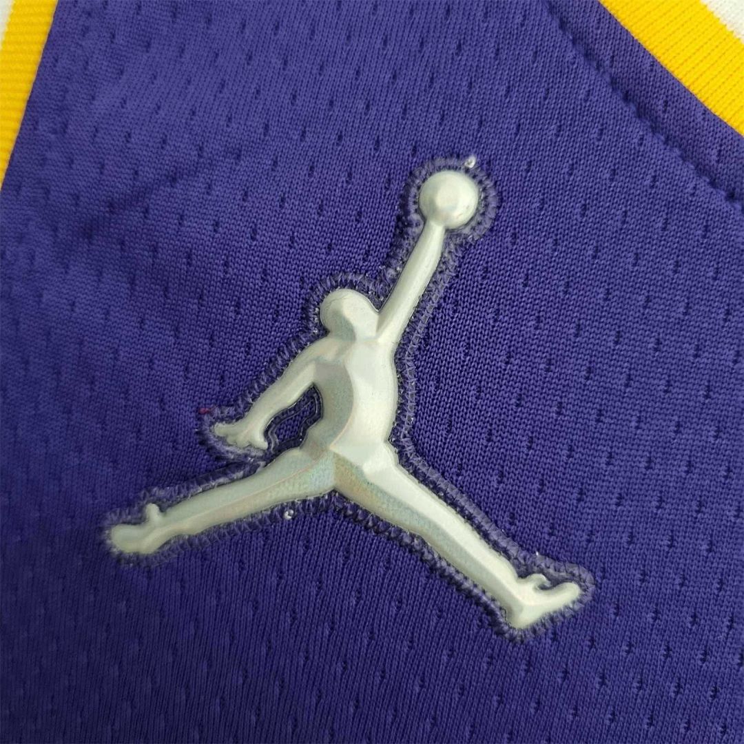 75th Anniversary Westbrook #0 Los Angeles Lakers Jordan Purple NBA Jersey 7