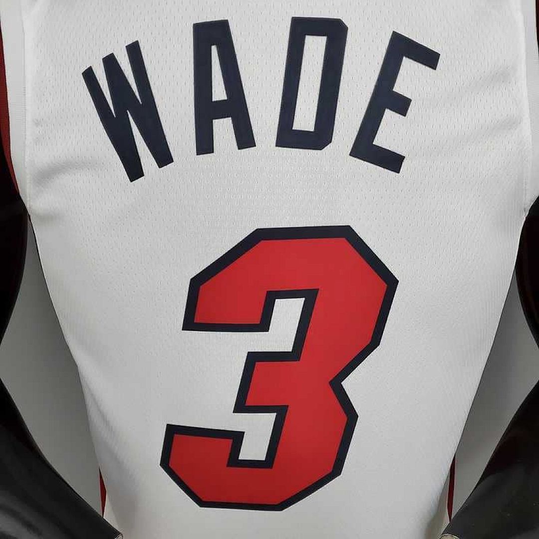Miami Heat WADE#3 white 2
