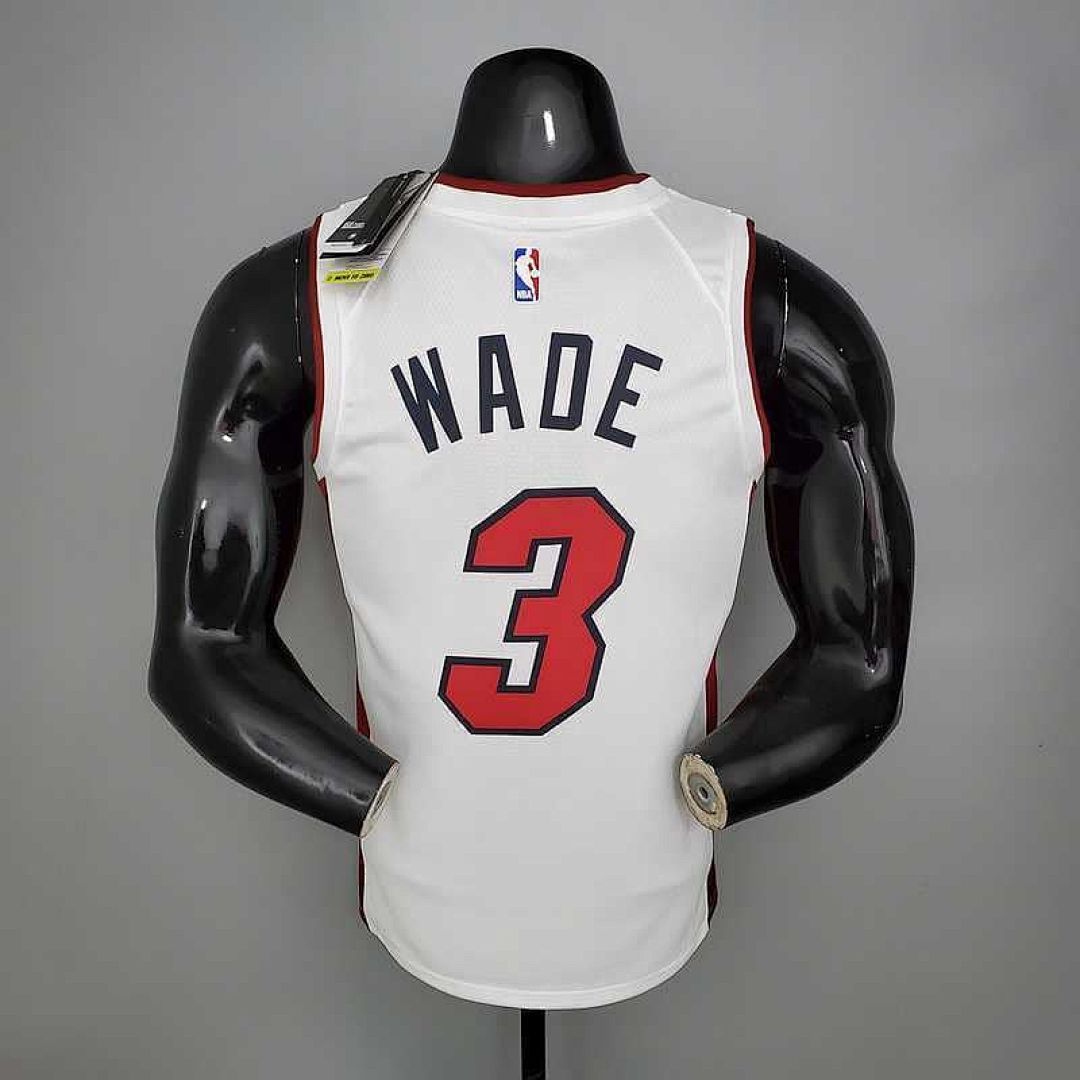 Miami Heat WADE#3 white 3