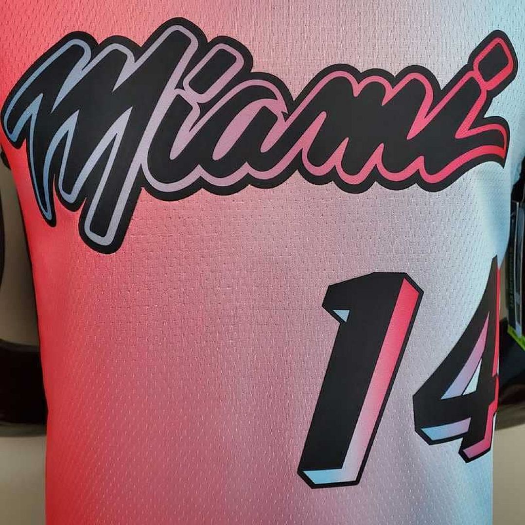 New Miami Heat HERRO#14 City Edition Pink Blue Gradient Color 3
