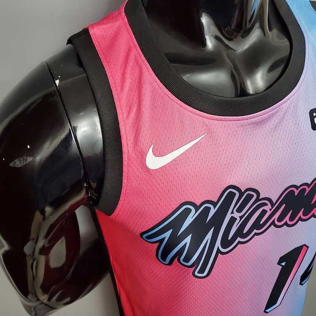 New Miami Heat HERRO#14 City Edition Pink Blue Gradient Color 5