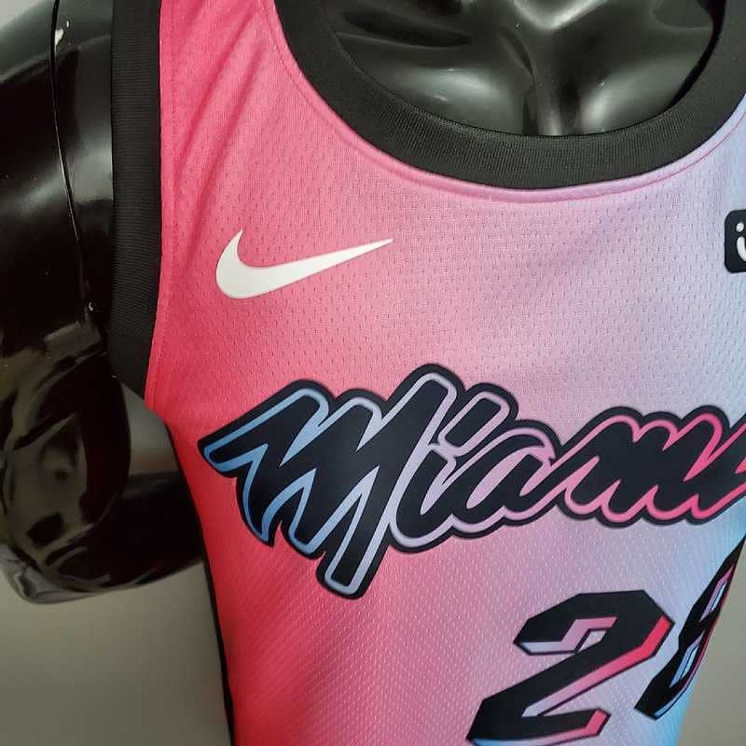 New Miami Heat IGUODALA#28 City Edition Pink Blue Gradient Color 8
