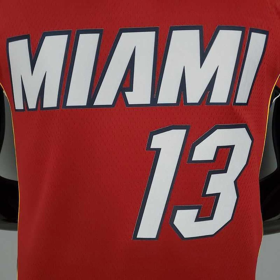 New Miami Heat Jordan ADEBAYO#13 Burgundy 4