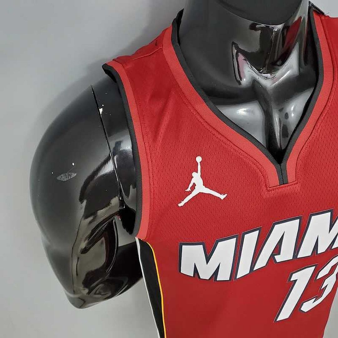 New Miami Heat Jordan ADEBAYO#13 Burgundy 5