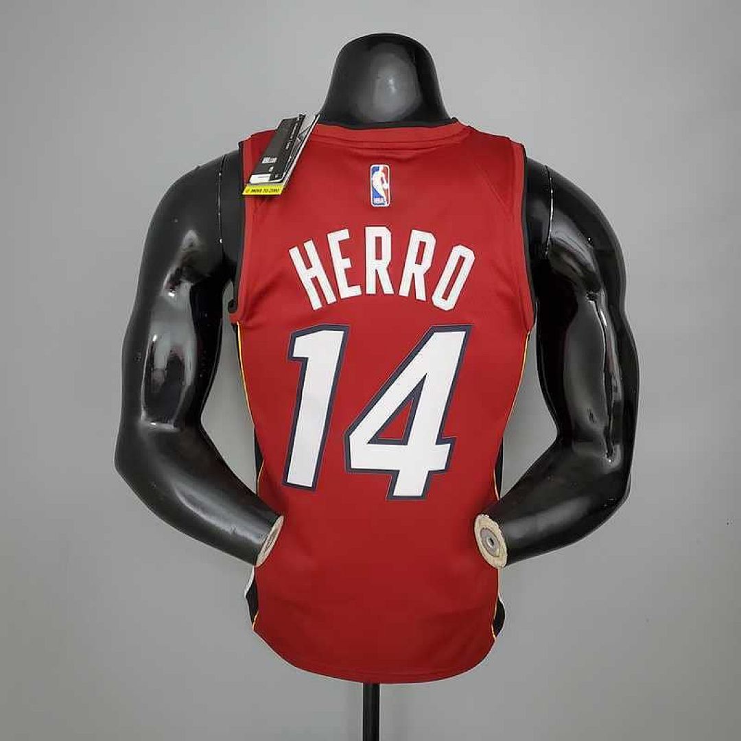 New Miami Heat Jordan HERRO#14 Burgundy 9