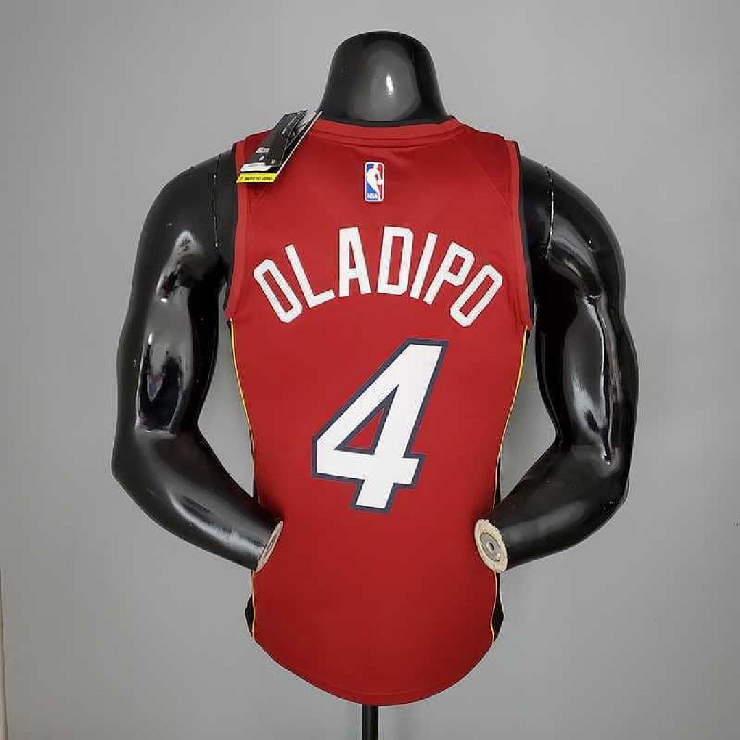 New Miami Heat Jordan OLADIPO#4 Burgundy 4