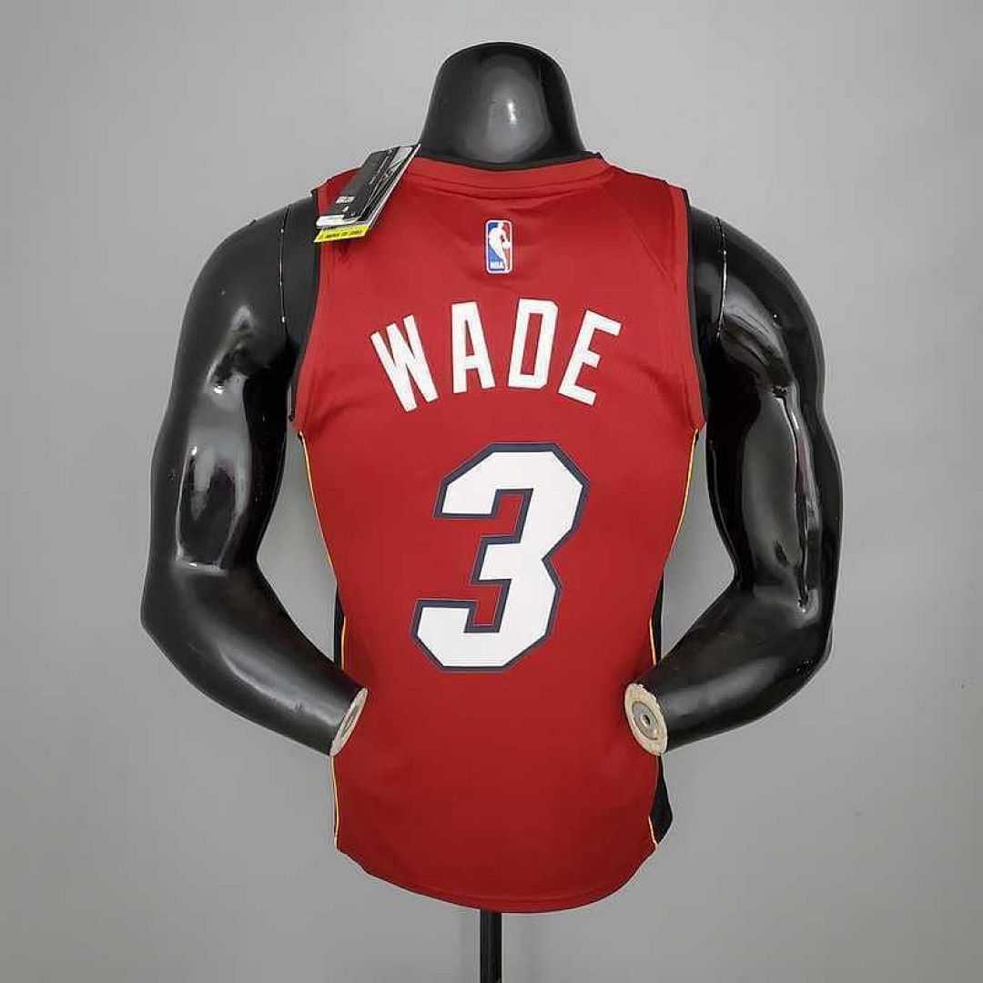 New Miami Heat Jordan WADE#3 Burgundy 7