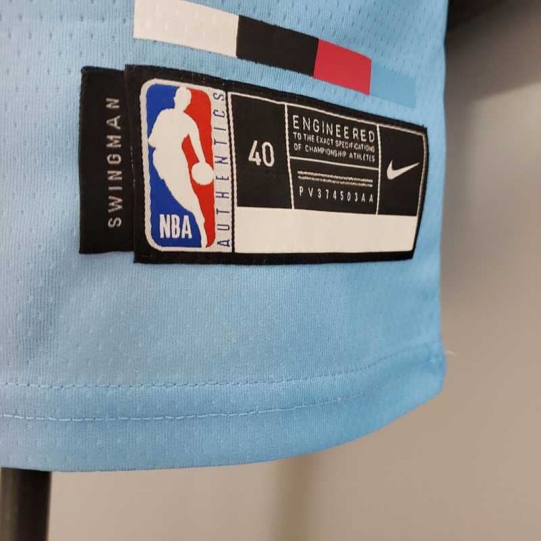 New Miami Heat OLADIPO#4 City Edition Pink Blue Gradient Color 5
