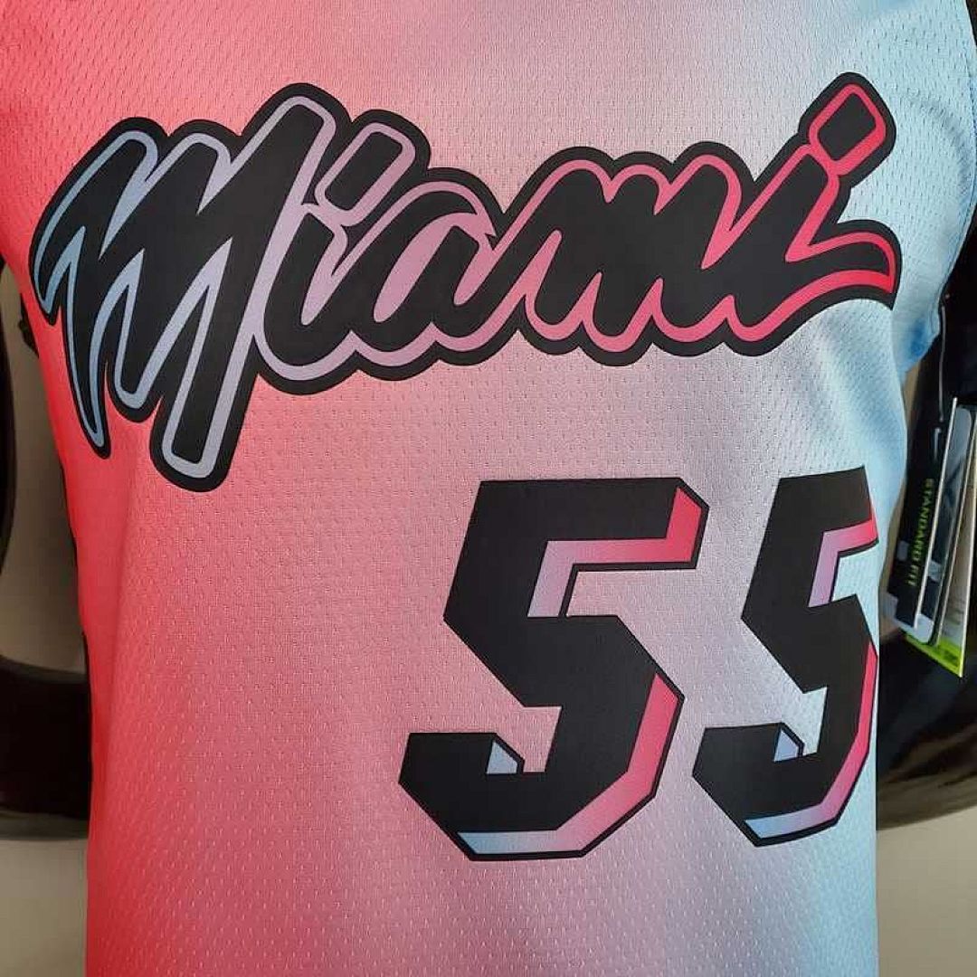 New Miami Heat ROBINSON #55 City Edition Pink Blue Gradient Color 5