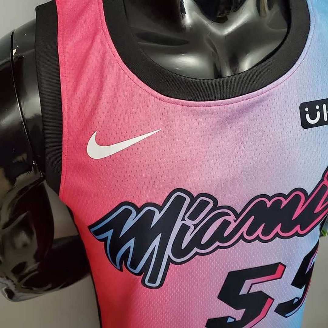 New Miami Heat ROBINSON #55 City Edition Pink Blue Gradient Color 6