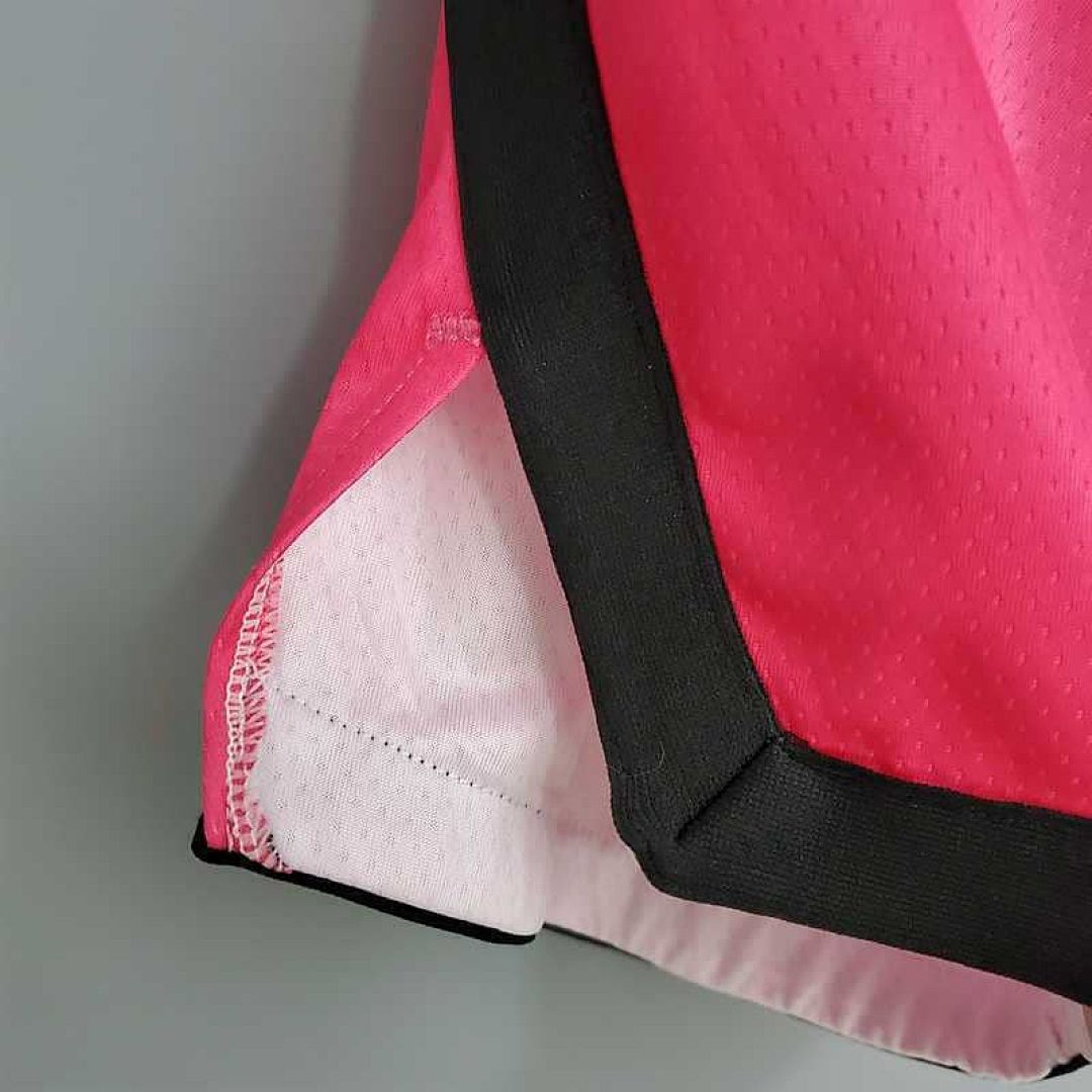 New Miami Heat Shorts City Edition Pink Blue Gradient Color 6