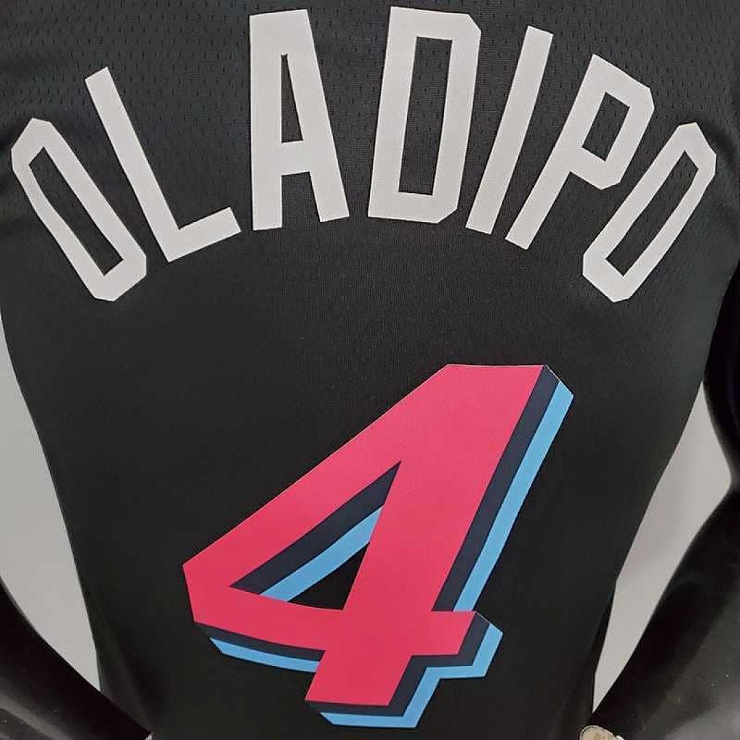 OLADIPO#4 Miami Heat V-neck black 3