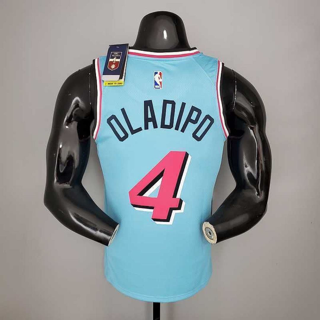 OLADIPO#4 Miami Heat V-neck blue 4