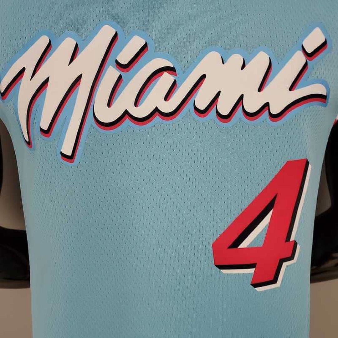 OLADIPO#4 Miami Heat V-neck blue 7