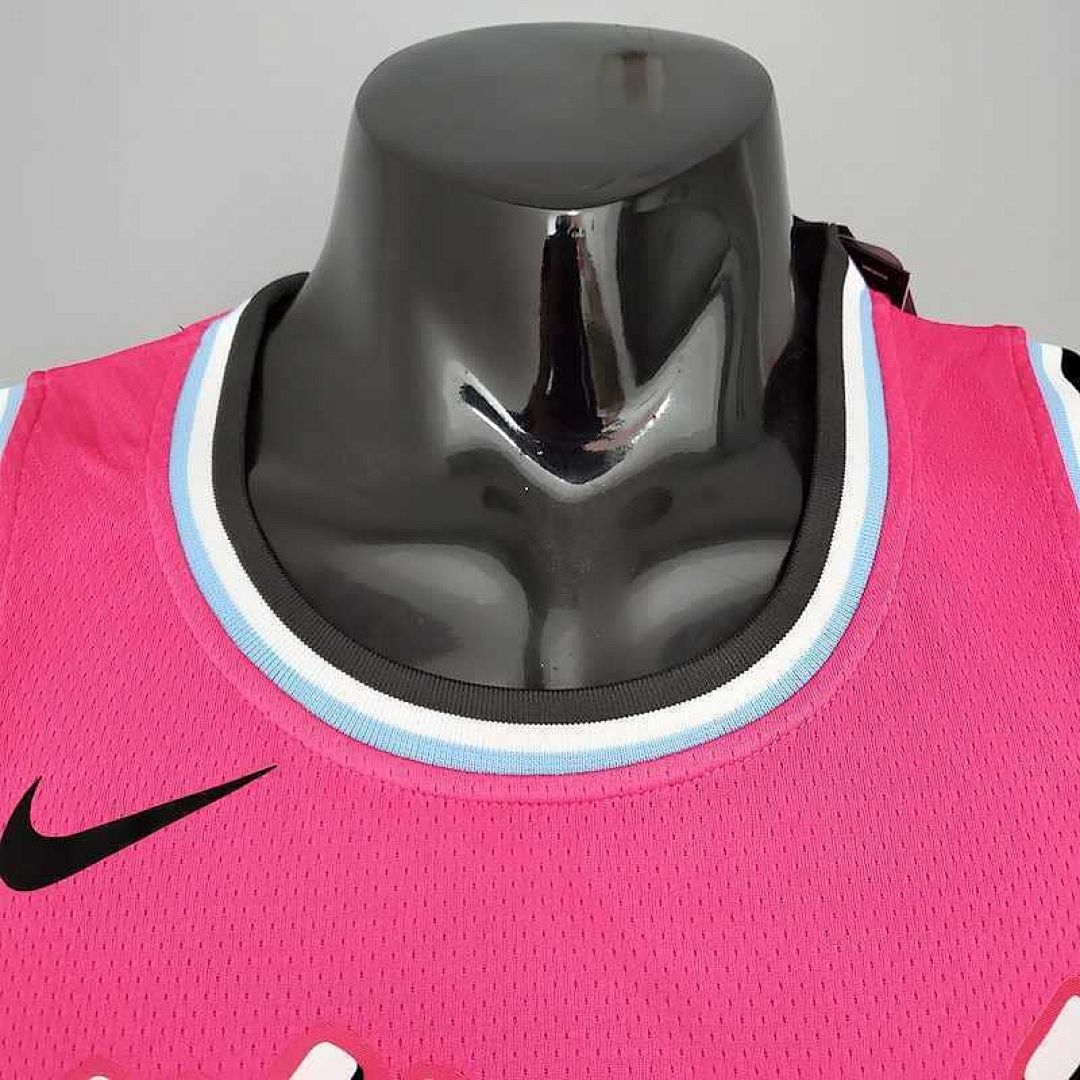 OLADIPO#4 Miami Heat V-neck pink 2