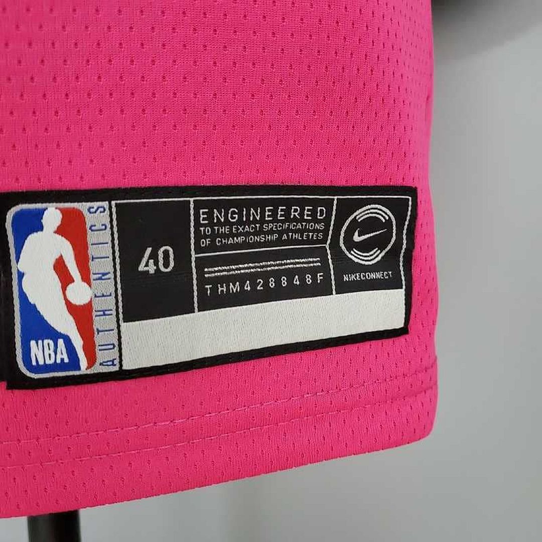 OLADIPO#4 Miami Heat V-neck pink 4
