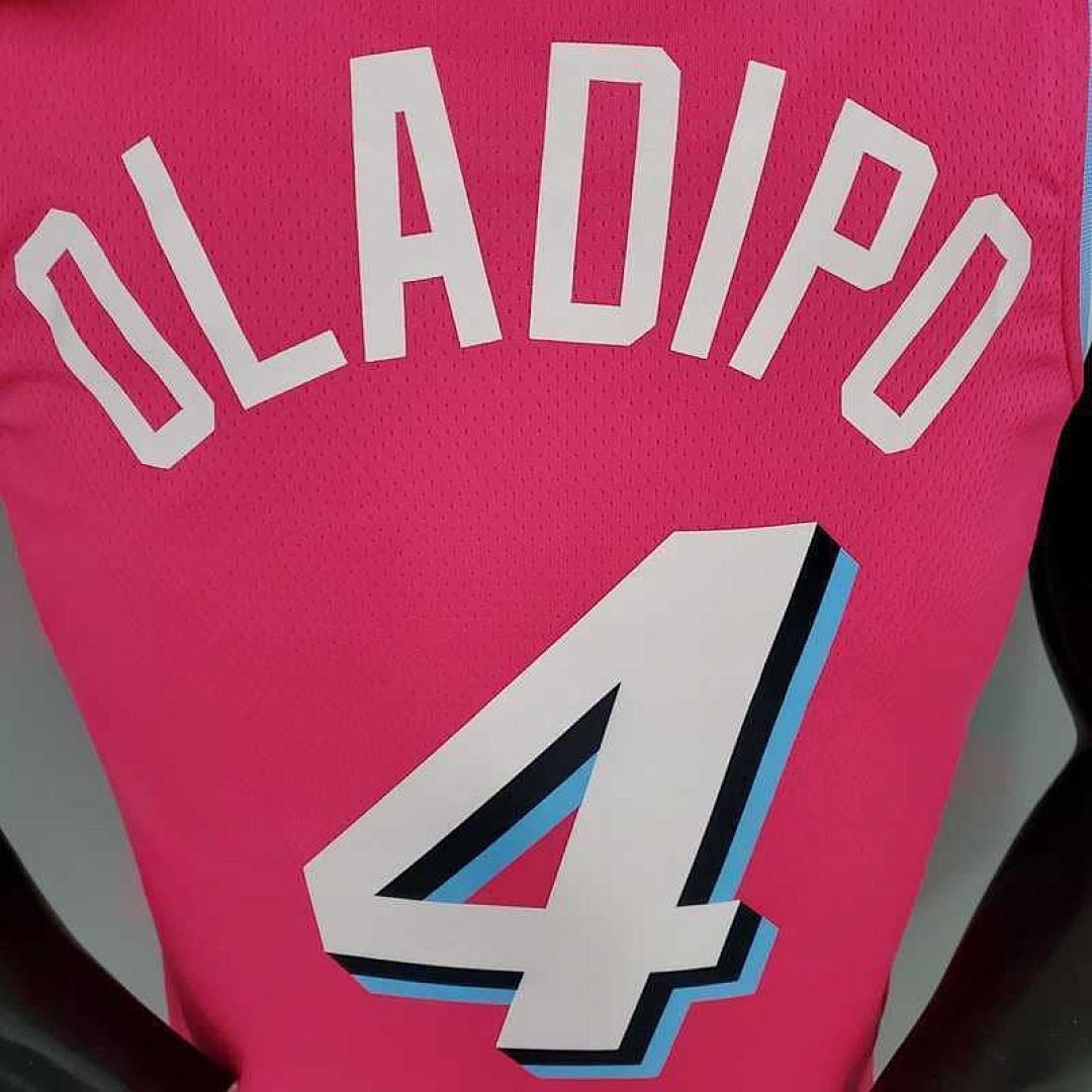 OLADIPO#4 Miami Heat V-neck pink 7
