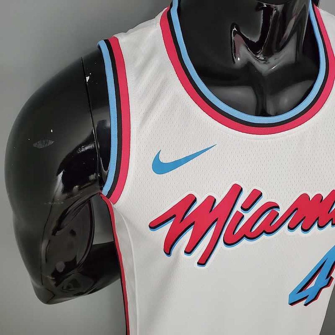 OLADIPO#4 Miami Heat V-neck White 5