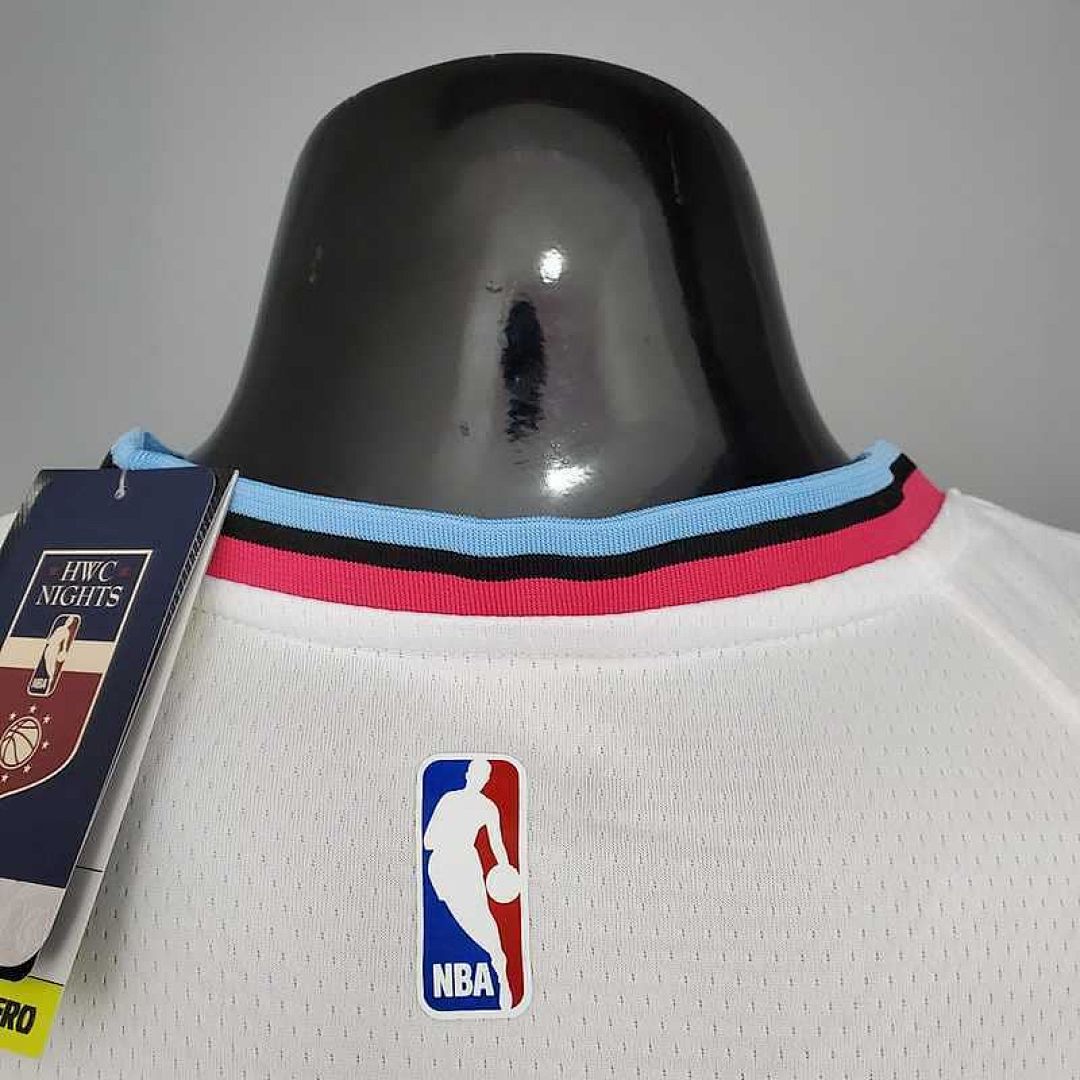 OLADIPO#4 Miami Heat V-neck White 6