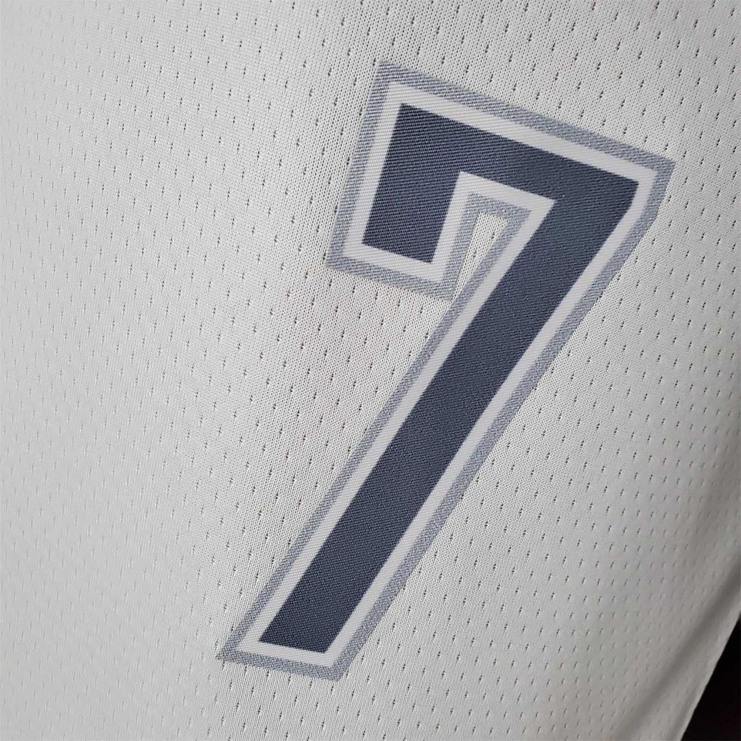 75th Anniversary 2202 Season Oklahoma City Thunder ANTHONY#7 City Edition White NBA Jersey 4