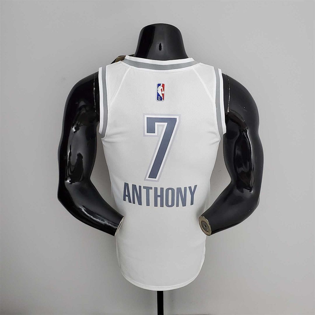 75th Anniversary 2202 Season Oklahoma City Thunder ANTHONY#7 City Edition White NBA Jersey 7