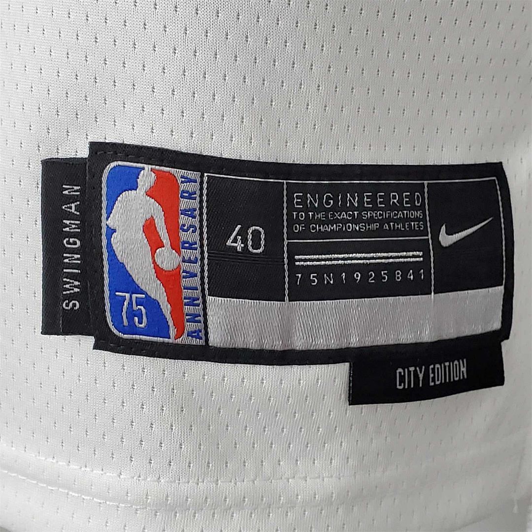 75th Anniversary 2202 Season Oklahoma City Thunder GEORGE#13 City Edition White NBA Jersey 6