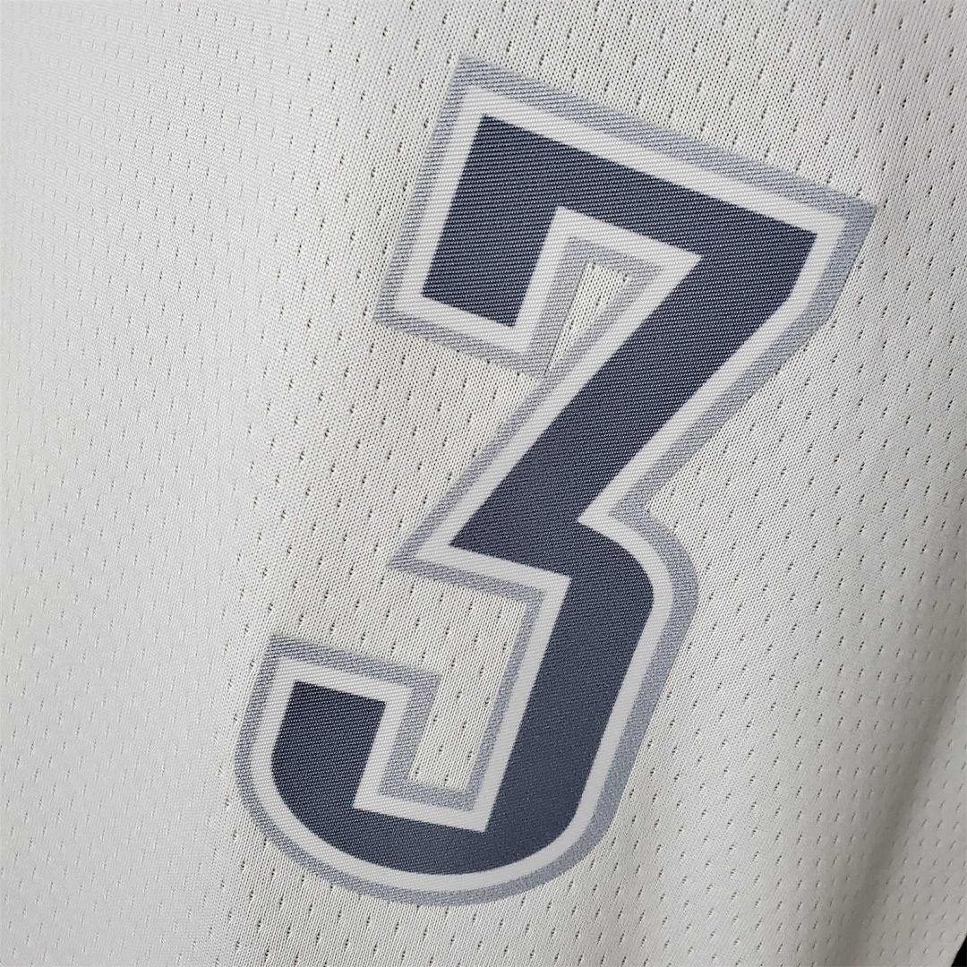 75th Anniversary 2202 Season Oklahoma City Thunder PAUL#3 City Edition White NBA Jersey 6