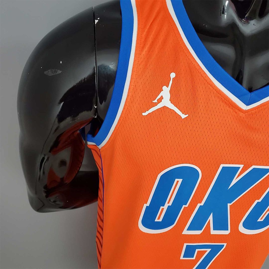 ANTHONY#7 Thunder Jordan Orange 4