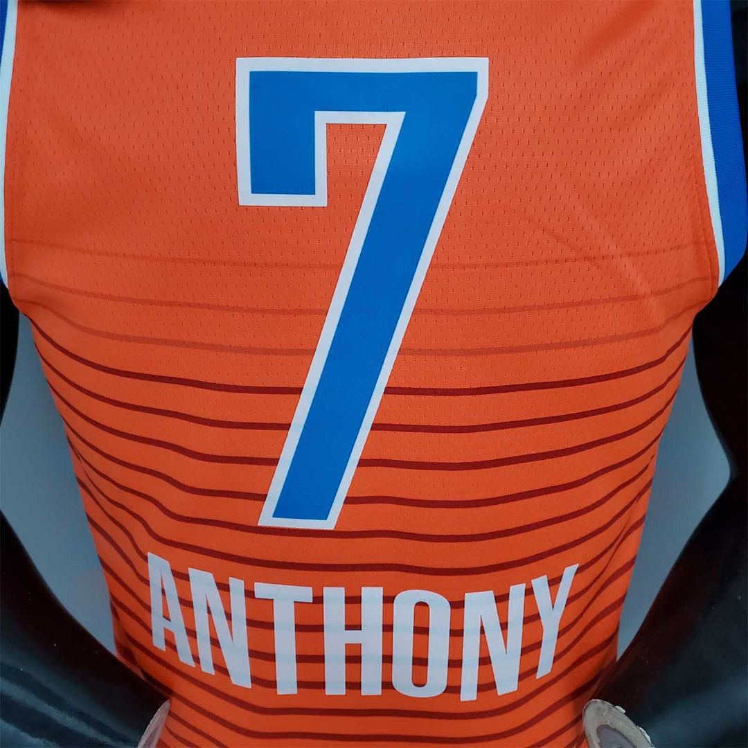 ANTHONY#7 Thunder Jordan Orange 8