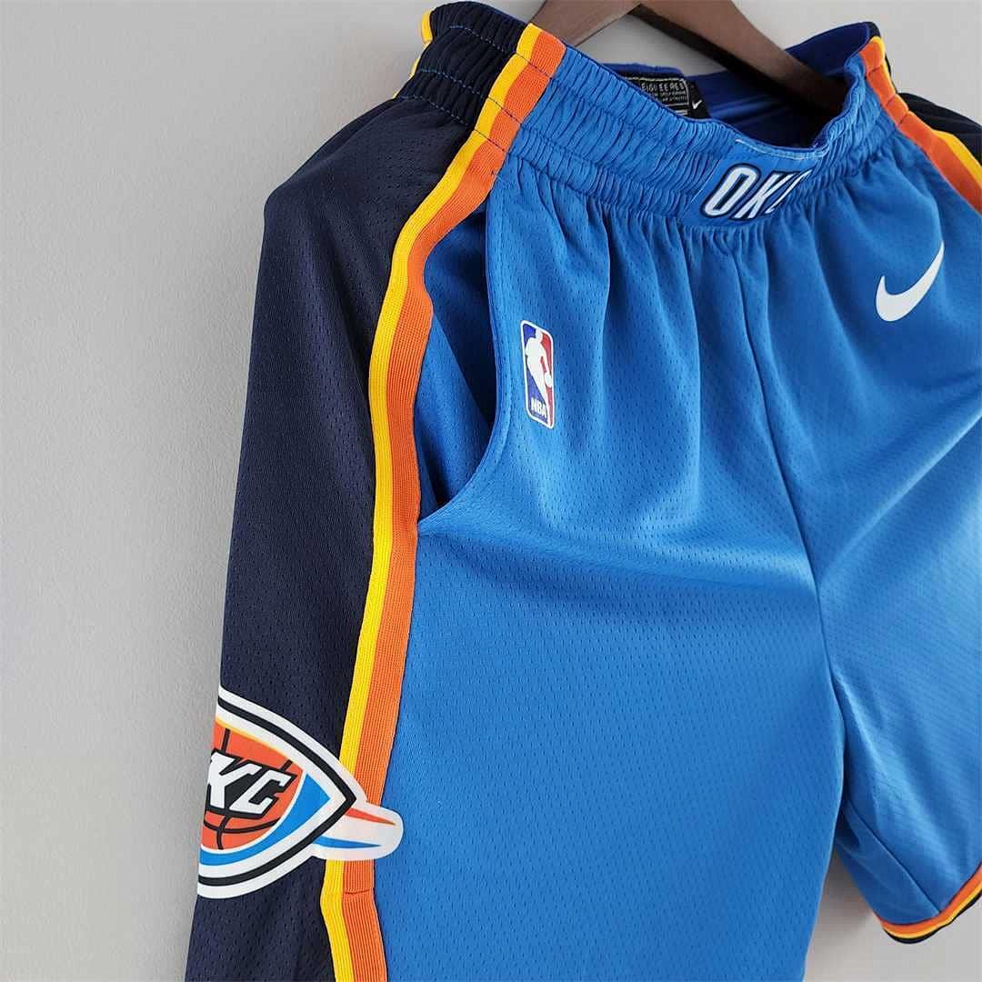 Oklahoma City Thunder NBA Shorts Blue 5