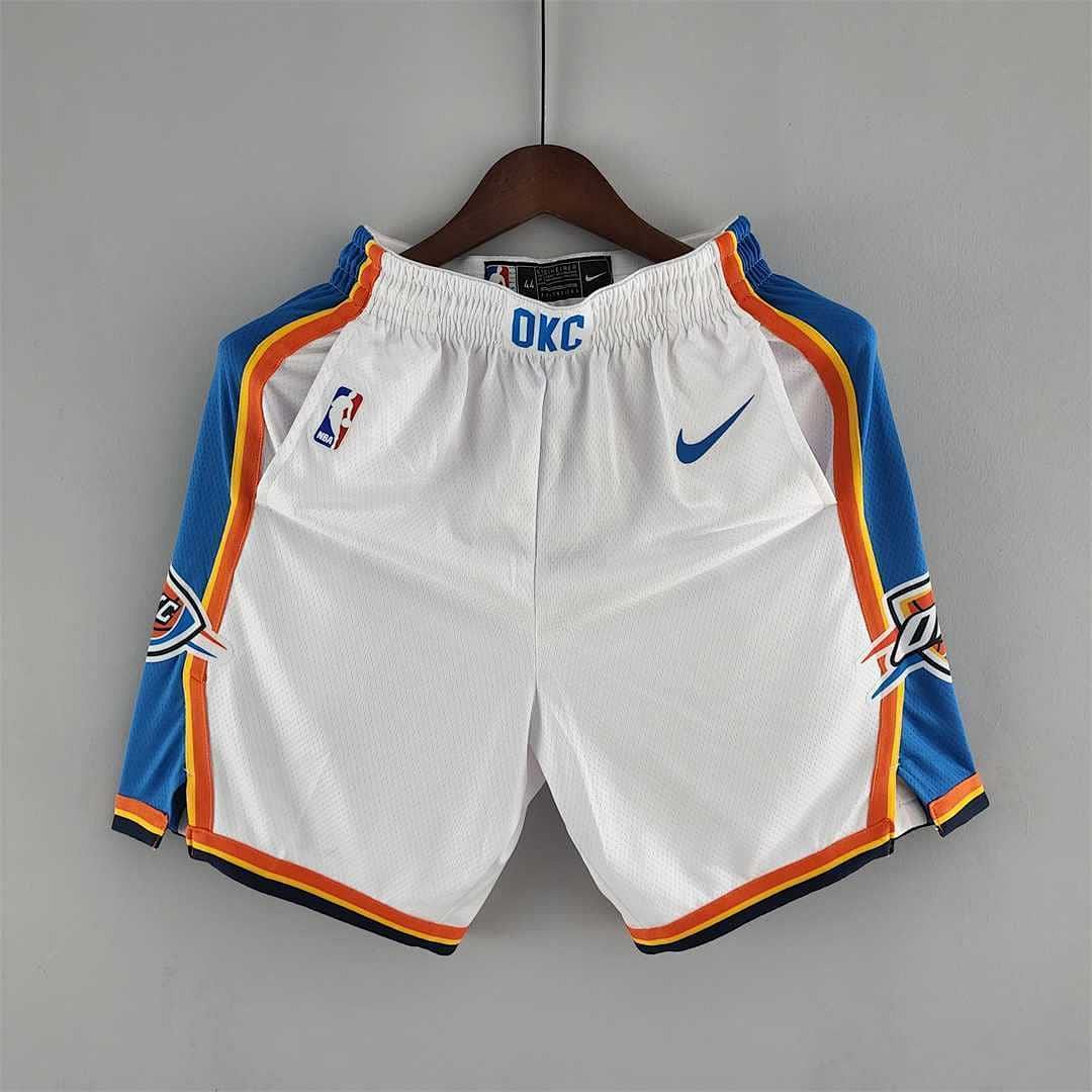 Oklahoma City Thunder NBA Shorts White