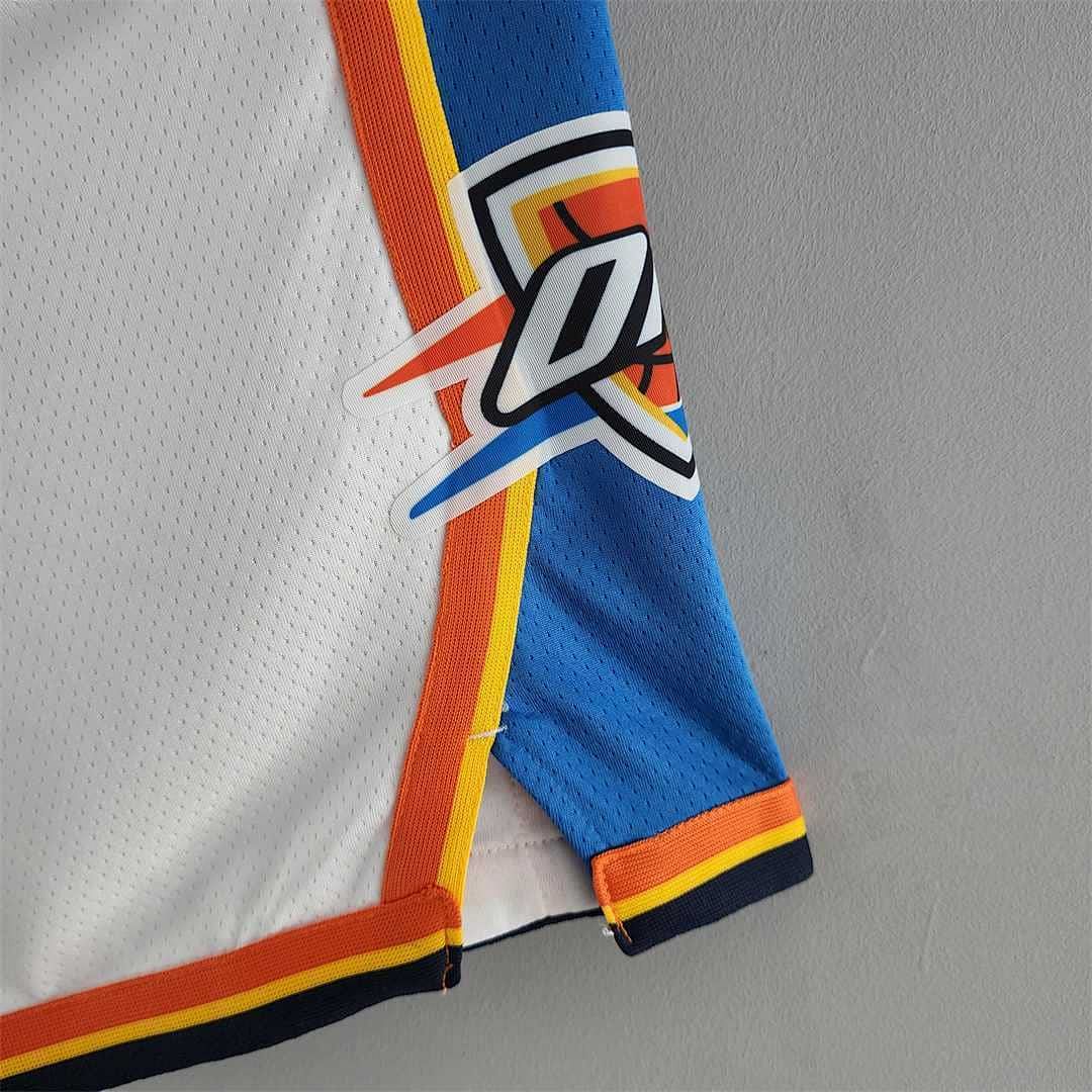 Oklahoma City Thunder NBA Shorts White 6