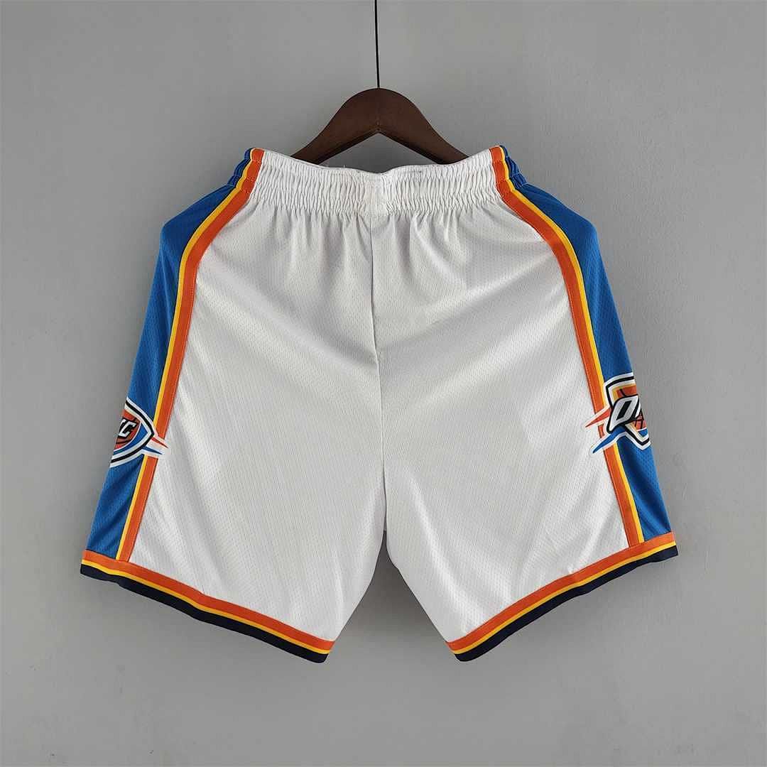 Oklahoma City Thunder NBA Shorts White 8