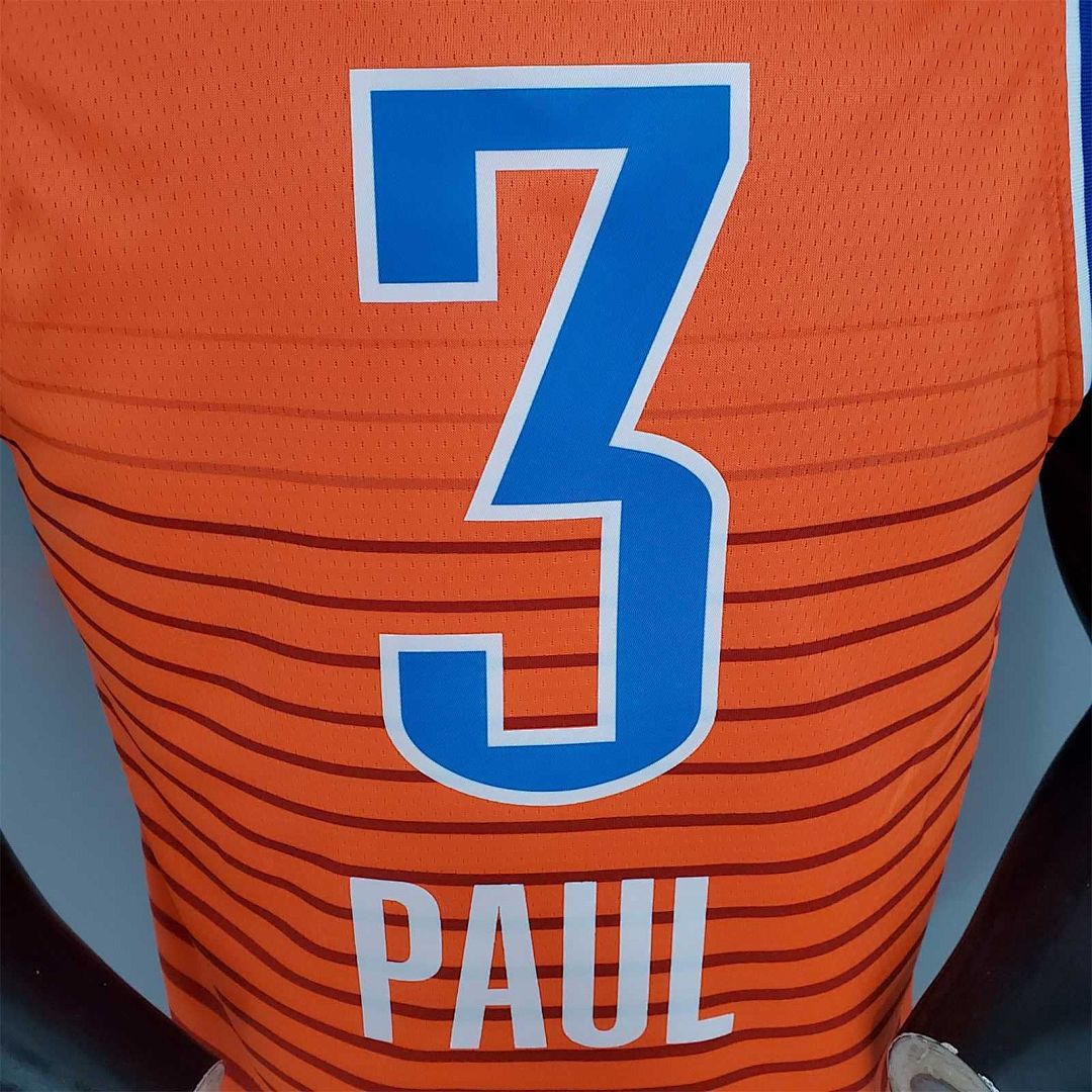PAUL#3 Thunder Jordan naranja 6