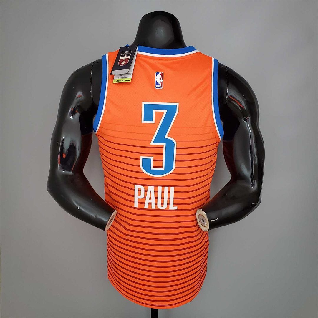 PAUL#3 Thunder Jordan naranja 7