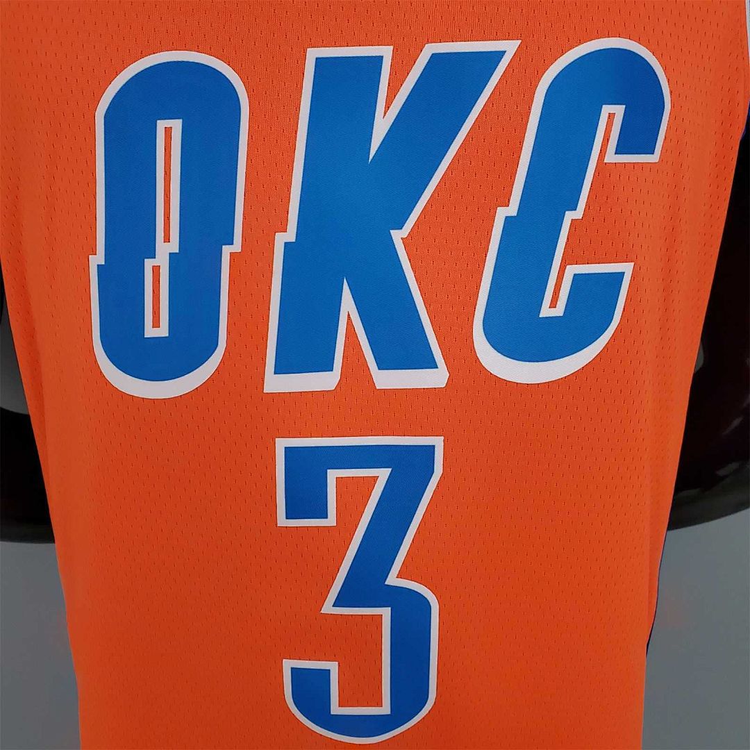 PAUL#3 Thunder Jordan naranja 8