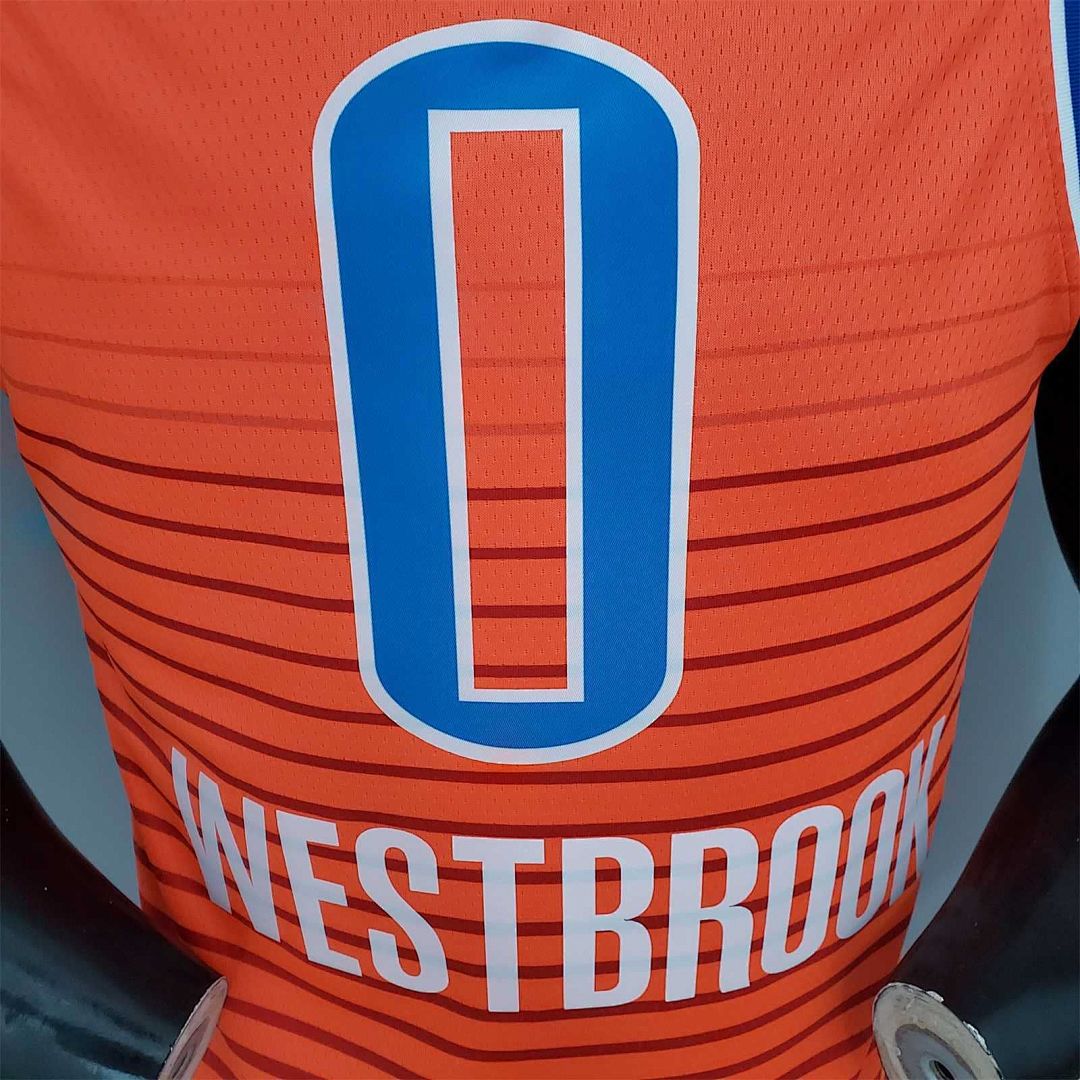 WESTBROOK#0 Thunder Jordan Orange 6
