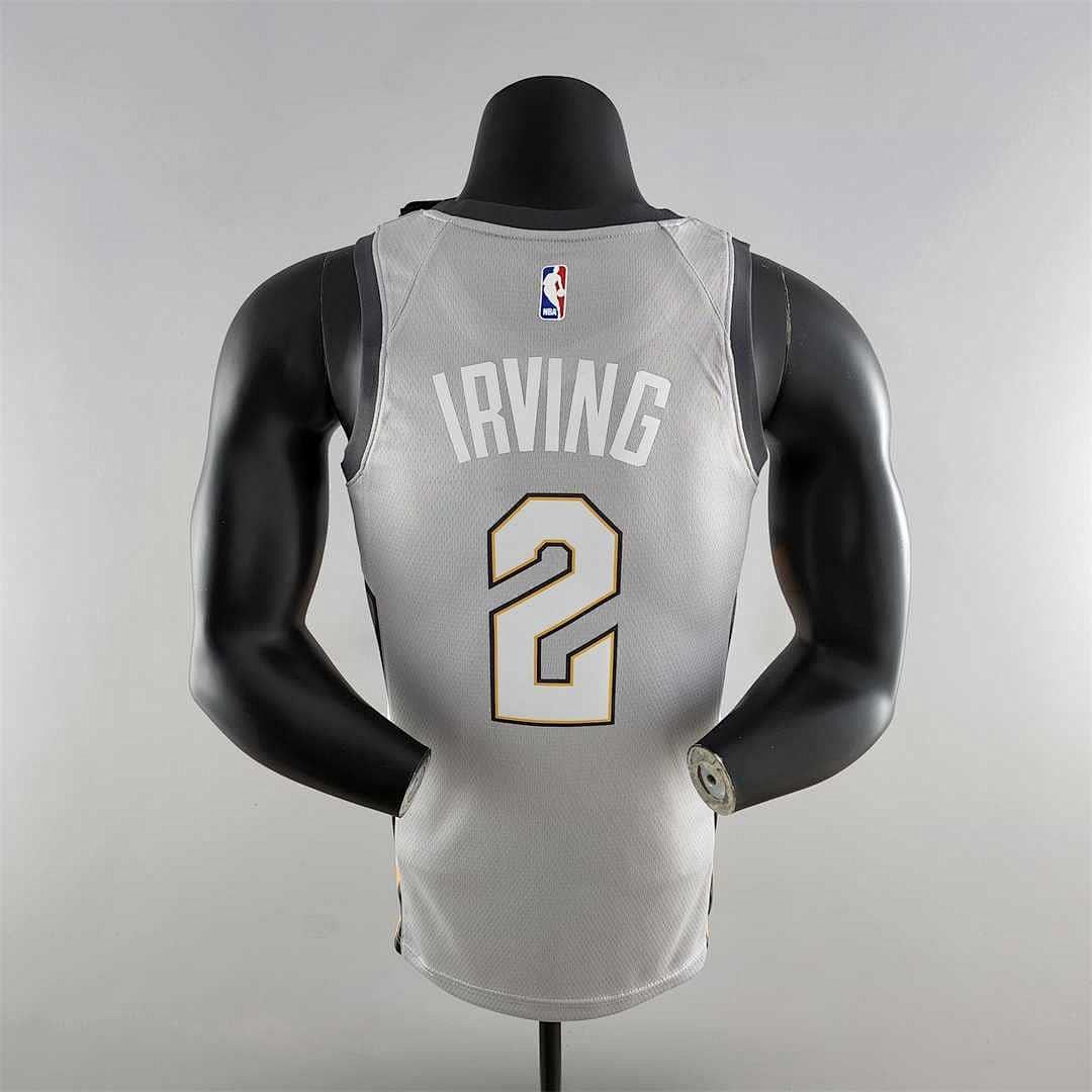 2018 Irving #2 Cleveland Cavaliers Grey NBA Jersey 2