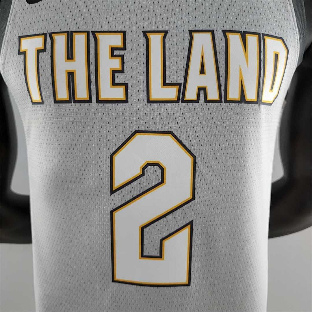 2018 Irving #2 Cleveland Cavaliers Grey NBA Jersey 4