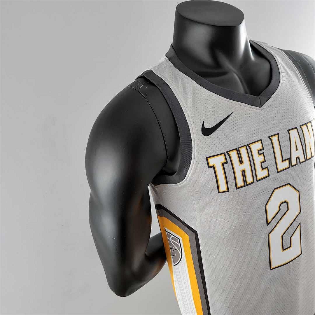 2018 Irving #2 Cleveland Cavaliers Grey NBA Jersey 7