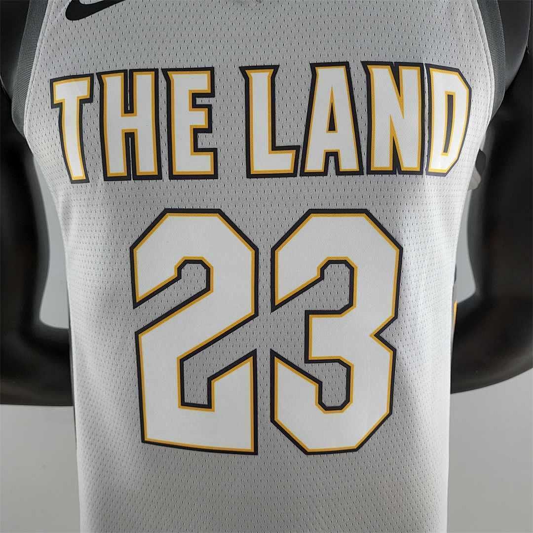 2018 JAMES #23 Cleveland Cavaliers Grey NBA Jersey 2