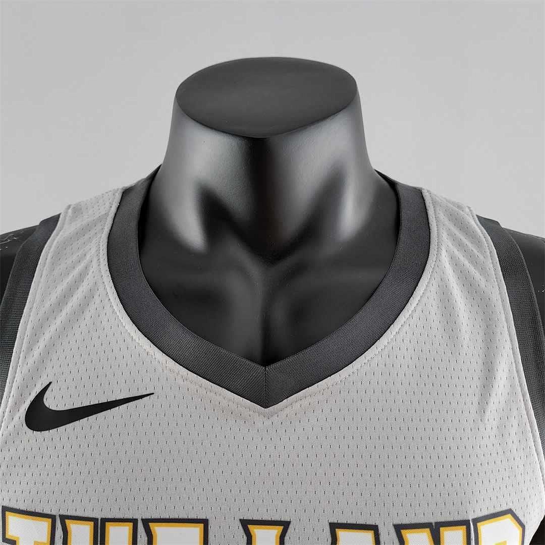 2018 JAMES #23 Cleveland Cavaliers Grey NBA Jersey 3