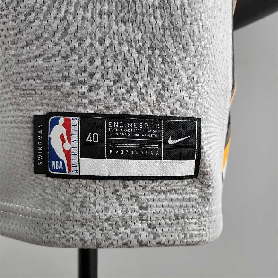 2018 JAMES #23 Cleveland Cavaliers Grey NBA Jersey 7