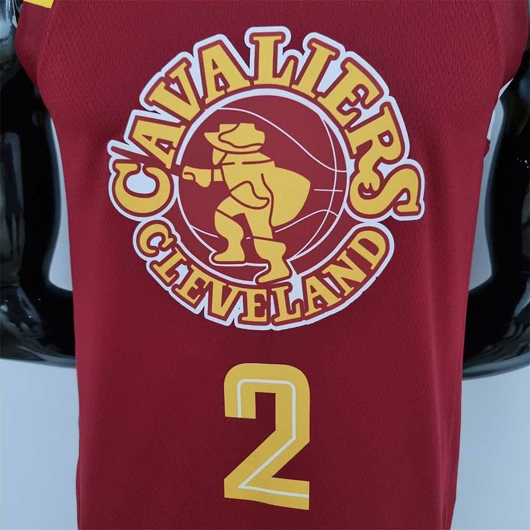2022 Cleveland Cavaliers Irving#2 Urban Edition Red NBA Jersey 2