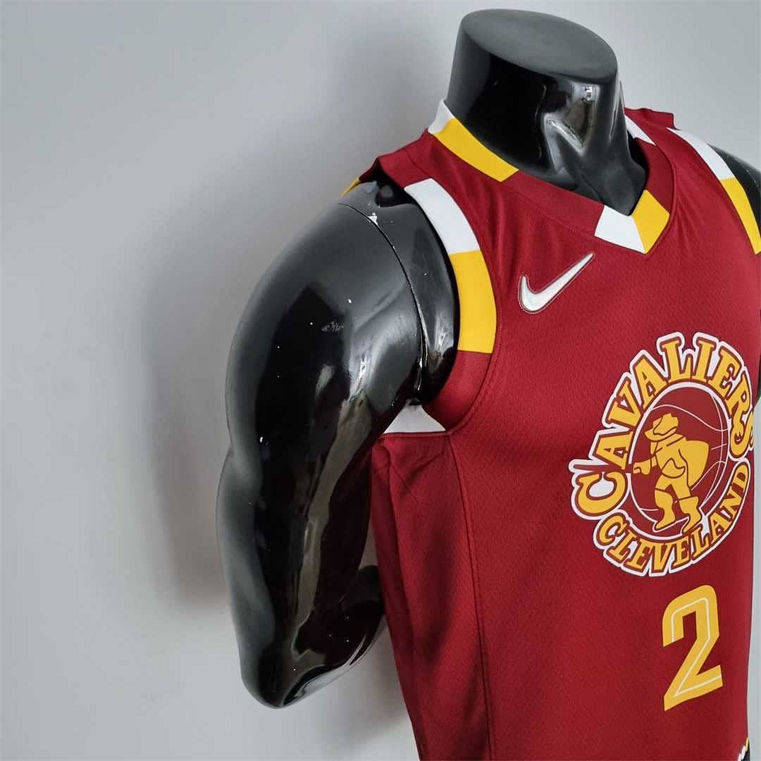 2022 Cleveland Cavaliers Irving#2 Urban Edition Red NBA Jersey 5