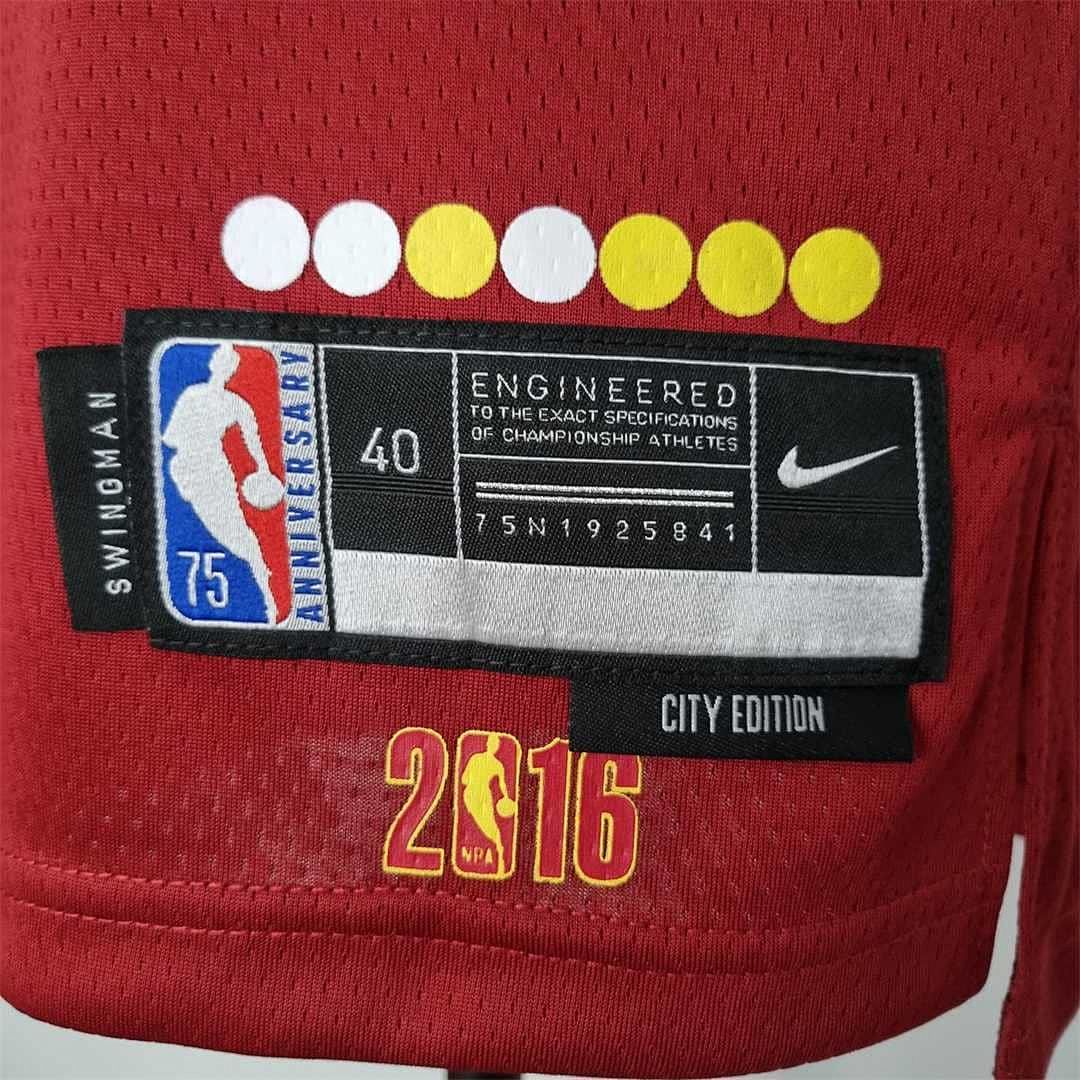 2022 Cleveland Cavaliers Irving#2 Urban Edition Red NBA Jersey 6