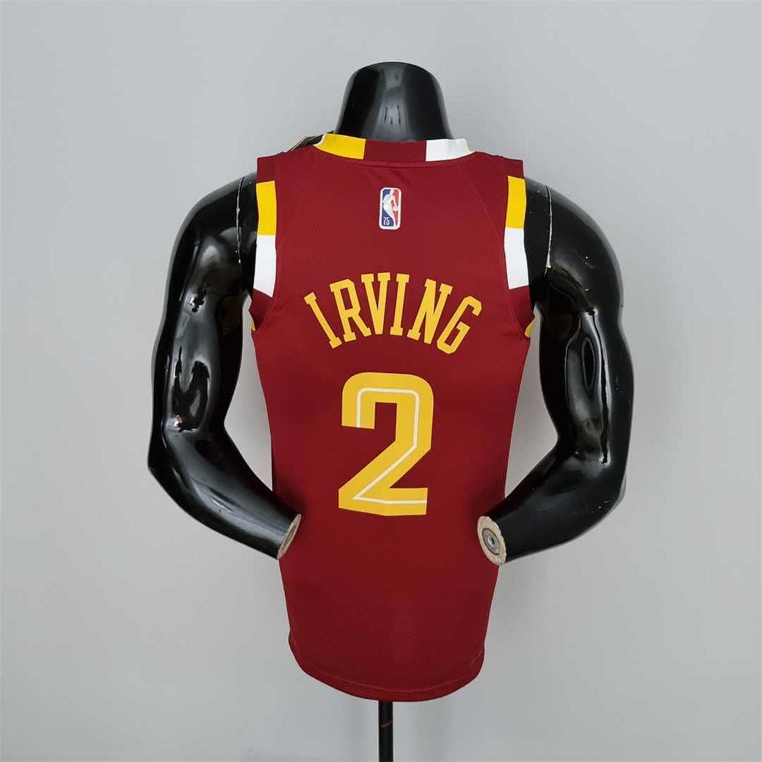 2022 Cleveland Cavaliers Irving#2 Urban Edition Red NBA Jersey 7