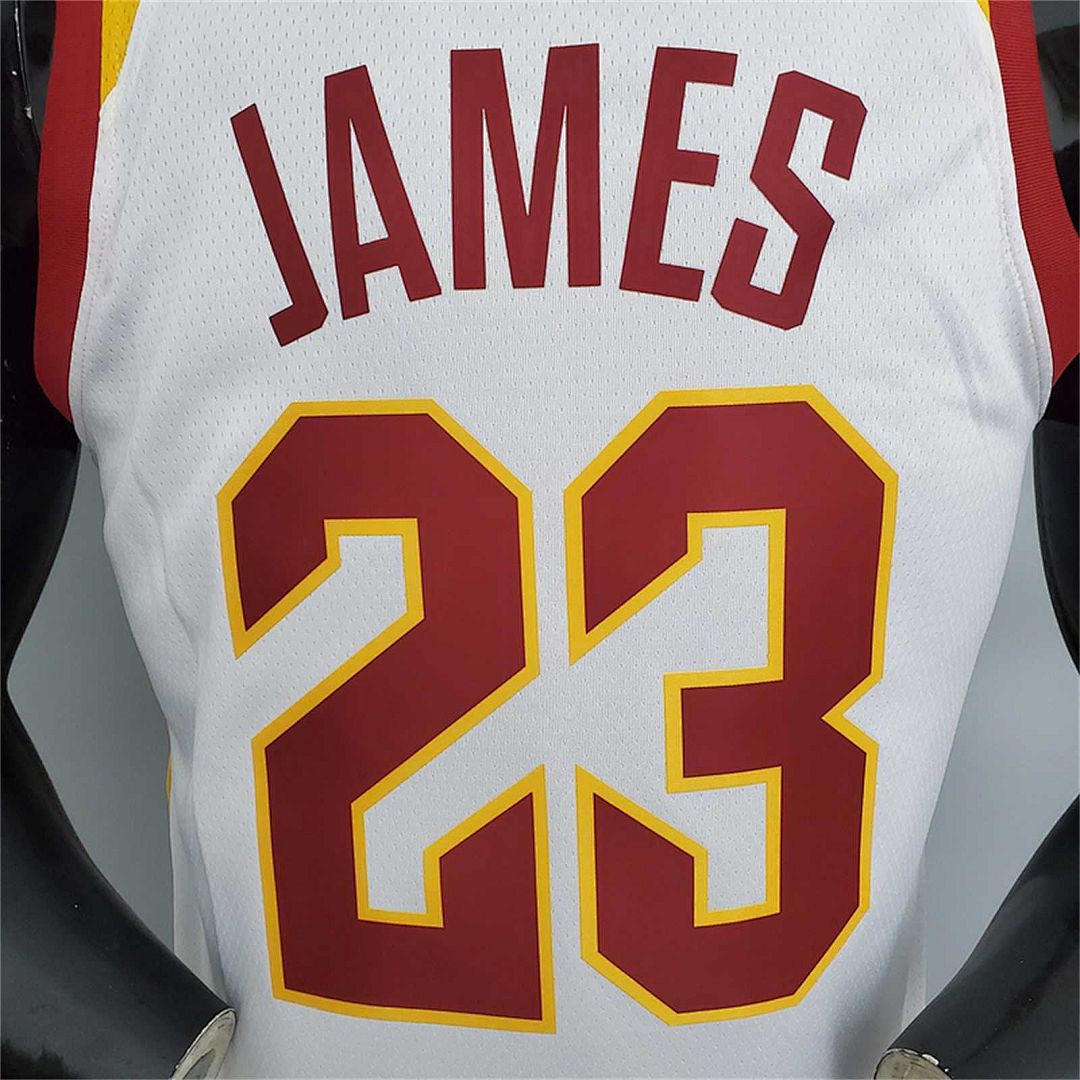 Cavaliers James #23 White 3