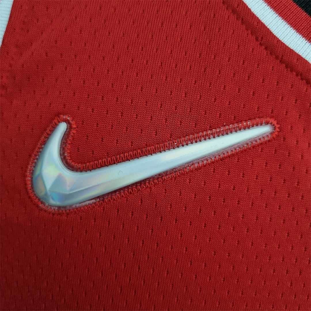 75th Anniversary 2022 Season Chicago Bulls BALL #2 City Edition Red NBA Jersey 5