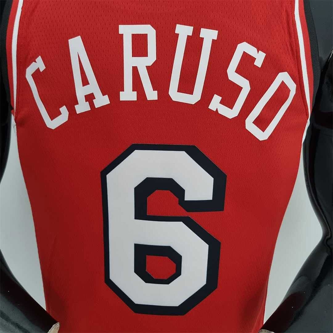 75th Anniversary 2022 Season Chicago Bulls CARUSO #6 City Edition Red NBA Jersey 2